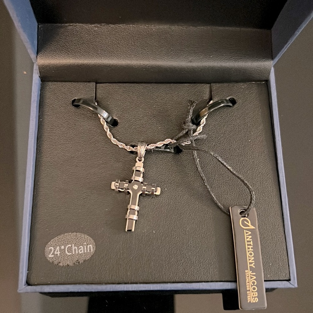 ANTHONY JACOBS Stainless Steel Necklace